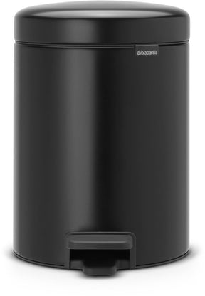 Brabantia newicon prullenbak - 5 liter - badkamer - matt black