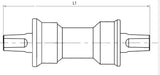 M-Wave M-Wave nadomestna popravila spodnjega nosilca 122,5 mm jeklo