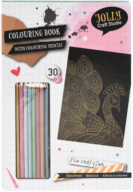 Koopman kleurboek met 8 potloden - creatief speelgoed voor kinderen.