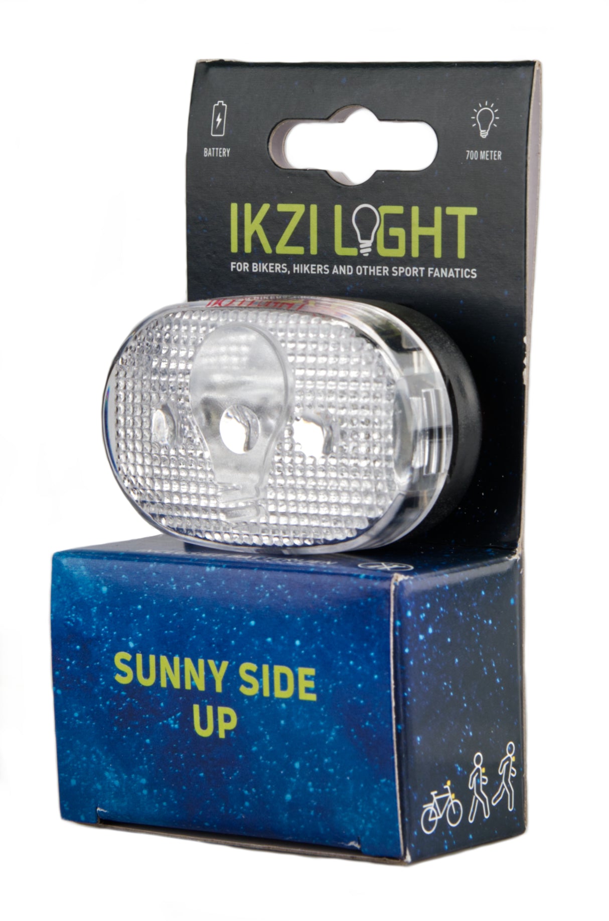 Hovedlys Ikzi White Light 3 LED -batteri