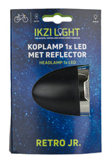 Ikzi Headlight Retro Jr 1x LED Negro