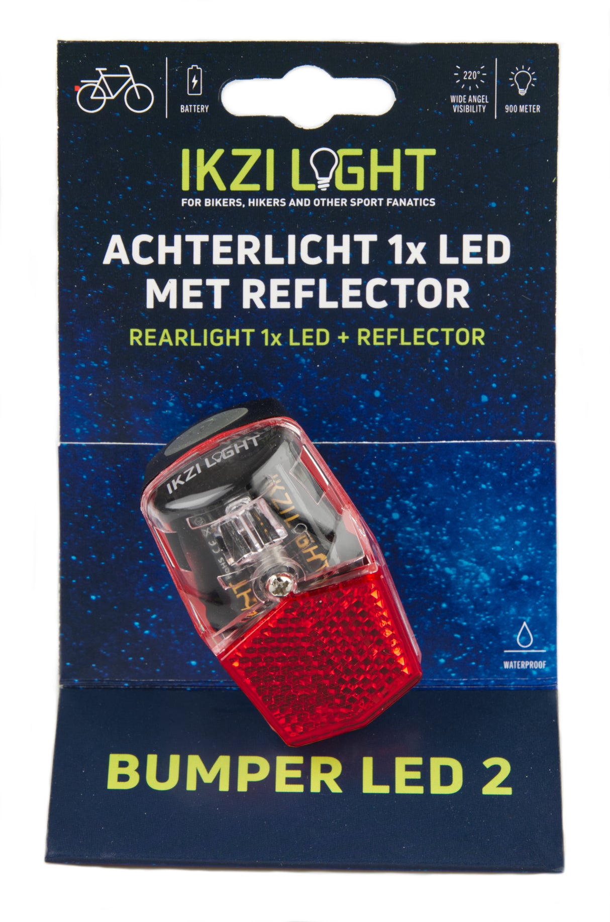 Ikzi ikzilight rear light spatb bea. Battery LED e-mark on map