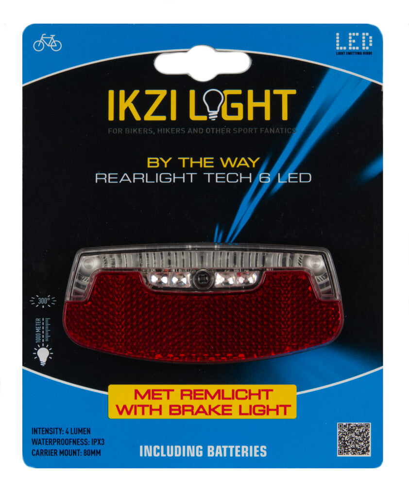 Ikzi Taillight 6-LED car + brake light by the way battery