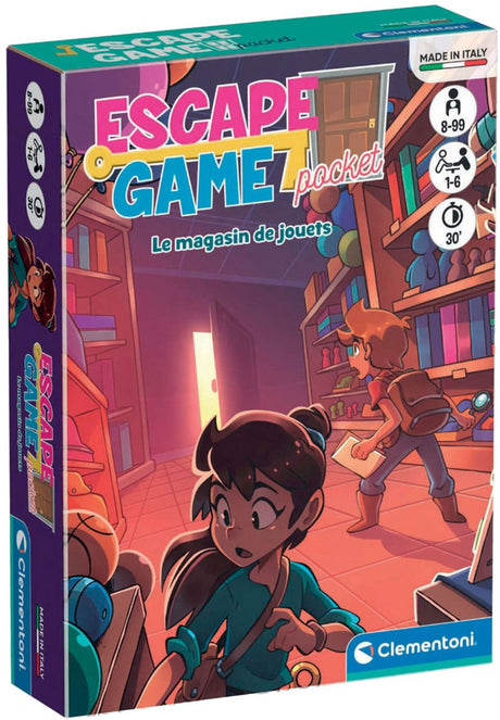 Clementoni - escape game - toys store - kaartspel - (fr) - vanaf 8 jaar