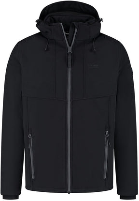 Kjelvik ted heren outdoorjas - zwart