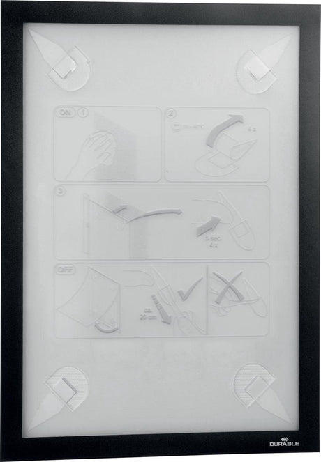 Durable 484301 documenthouder zwart (b x h) 236 mm x 323 mm din a4 staand, din a4 liggend