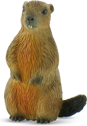 Bullyland 64455 – speelfiguur en verzamelfiguur marmot – levensecht en detailrijk vormgegeven – ideaal als taartfiguur en klein cadeautje voor kinderen vanaf 3 jaar.