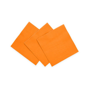 20 3-laags papieren servetten 24x24 oranje | 4 stuks