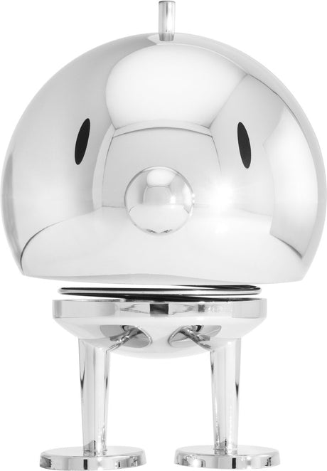 Hoptimist bumble beeldje - l - chroom - beeldjes decoratie voor kantoor, kamer en woonkamer - cadeau idee voor mannen, vrouwen en kinderen