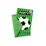 Voetbal uitnodigingskaarten