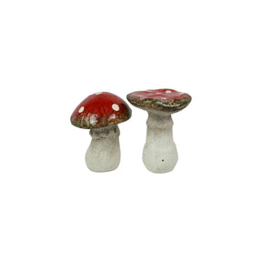 Countryfield paddenstoel fallon 2 assorti veelkleurig aardewerk ø6,5x7cm