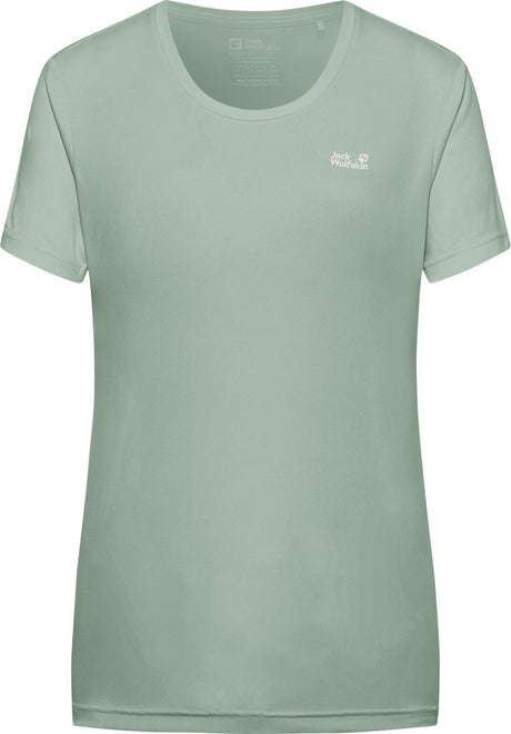 Jack wolfskin tech t w dames outdoorshirt-green zinnia