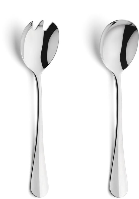 Amefa - baguette - saladebestek set - 2-delig - 2 personen - hoogglans - hoogglans - zilverkleurig