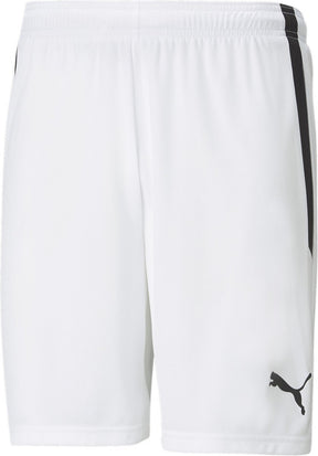 Puma teamliga shorts heren sportbroek - white- black