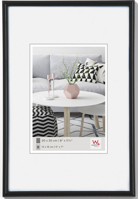 Walther galeria - kunststof lijst - fotoformaat 10x15 cm - zwart