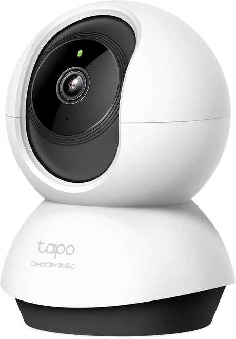 Tp-link tapo c220 beveiligingscamera binnen 2k 4mp qhd - consumentenbond beste koop - huisdiercamera babycamera - 360° draaibaar - automatisch volgen - huildetectie - 12m nachtzicht - geen abonnement - microsd tot 512gb - alexa google