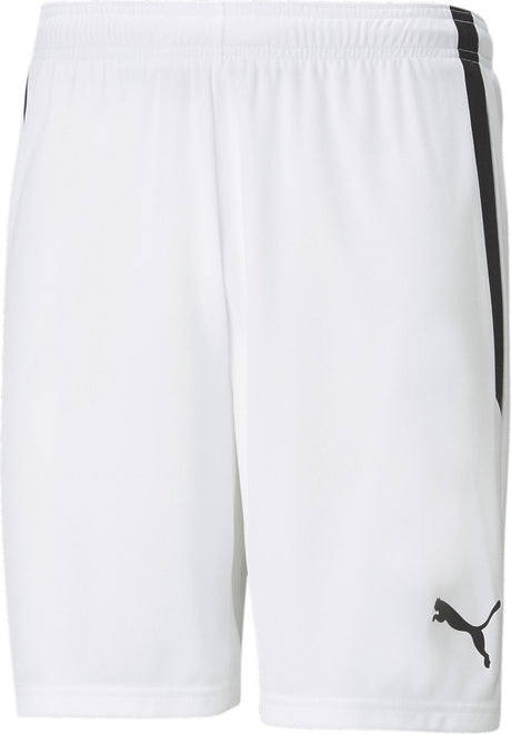 Puma teamliga shorts heren sportbroek - white- black