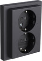 Busch-jaeger future linear contactdoos - inbouw - 2-voudig - randaarde - zwart