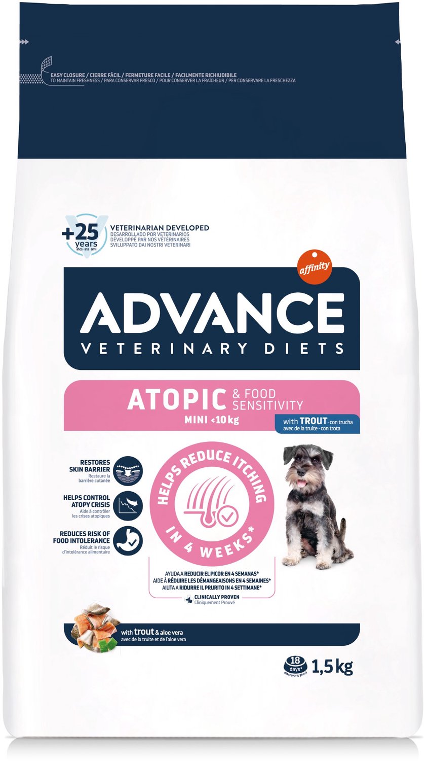 Advance veterinary diet s dog - atopic - mini - hondenvoer - 1,5 kg