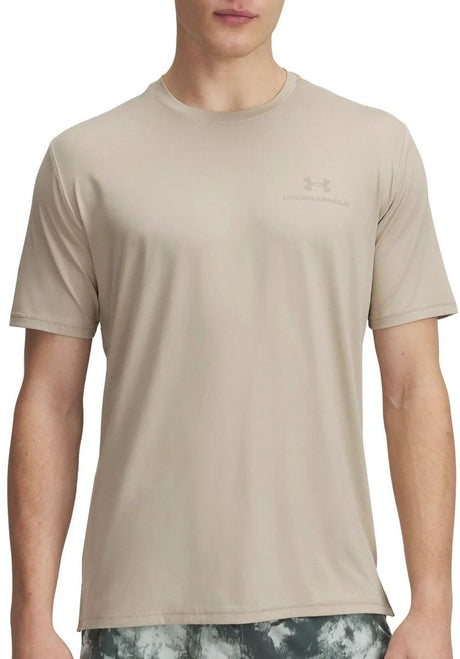 Under armour vanish energy ss-brn heren sportshirt - city khaki - city khaki xl