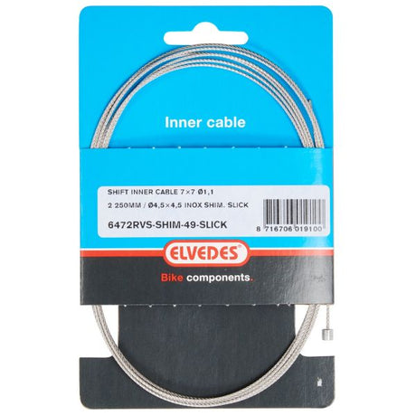 Elvedes schakel binnenk 2250mm RVS N-nip. 6472RVS-SHIM-49-SL