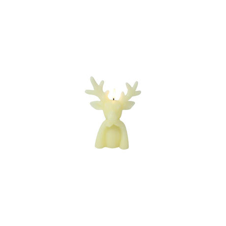 Countryfield led kaars hert lyon crã¨me wax 13,5x8,5x17cm