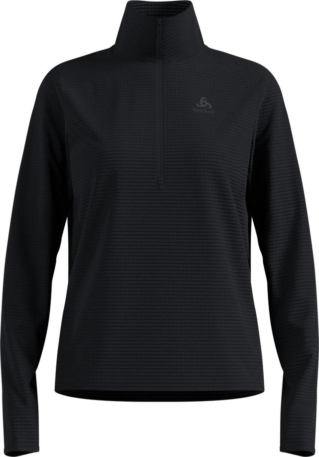 Odlo essential thermal midlayer 1 2 zip dames - zwart - maat xs
