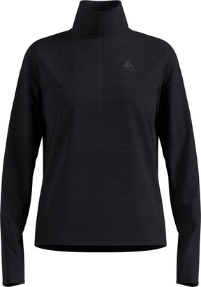 Odlo essential thermal midlayer 1 2 zip dames - zwart - maat xl