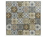 Decoris toulouse buitenwijnrek serveertafel taupe met mozaiek-inleg 28x26x74.5cm
