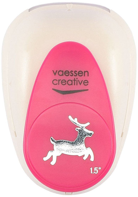 Vaessen creative pons - figuurpons - rendier - 3,2 x 3,1 cm