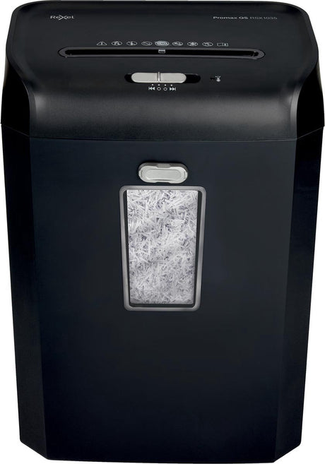 Rexel promax qs rsx1035 papierversnipperaar - p4 snippers - tot 10 vel - 35l - zwart