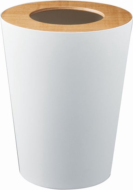 Yamazaki prullenbak - rond - rin - wit