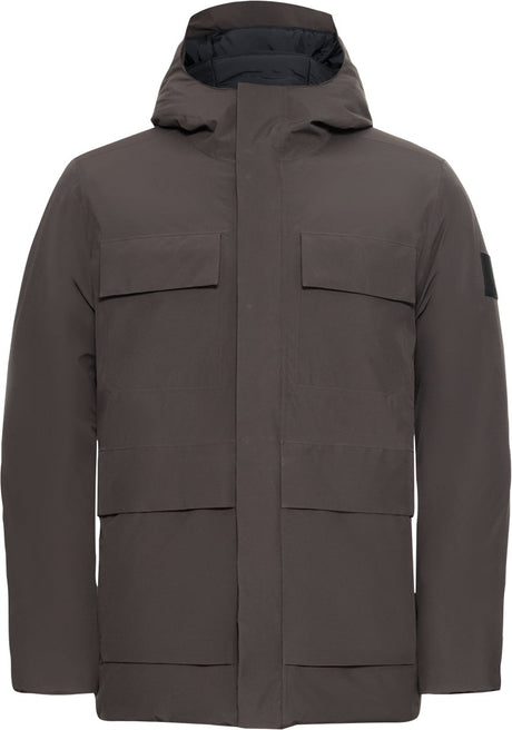 Jack wolfskin brandenburger jkt m heren outdoorjas - peat