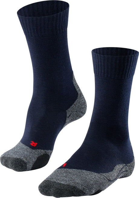 Falke tk2 anti-blaar dik wol functioneel materiaal wandelsokken dames blauw - maat 37-38 37 38