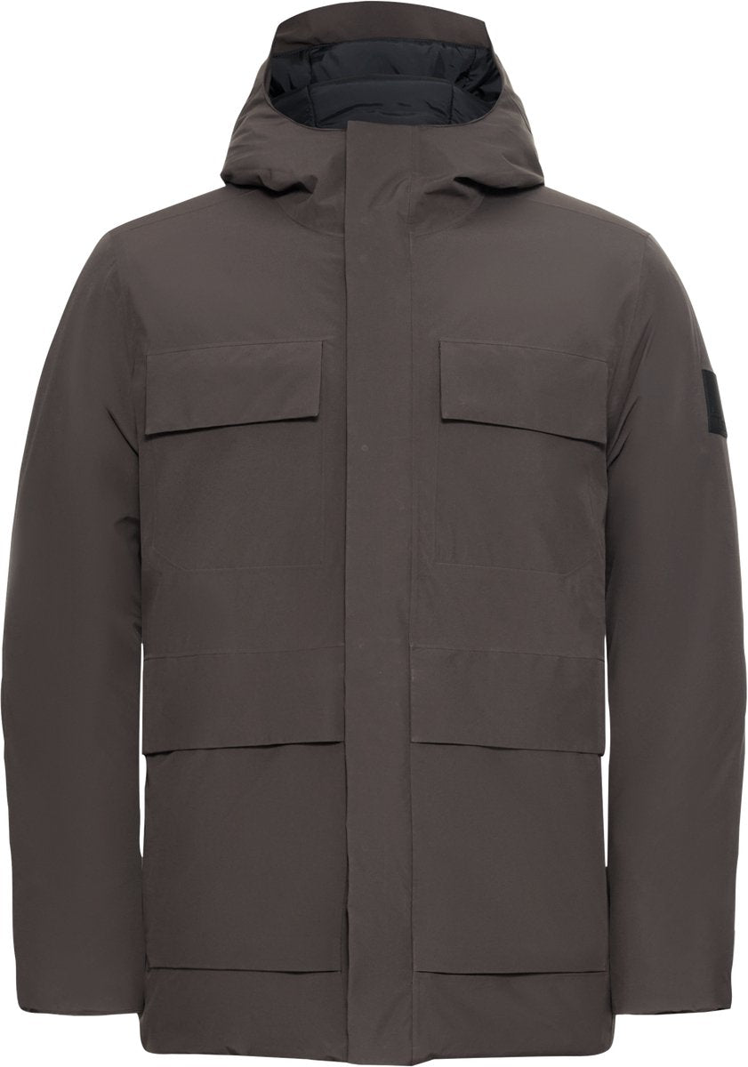 Jack wolfskin brandenburger jkt m heren outdoorjas - peat xl