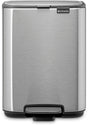 Brabantia bo pedaalemmer - 4 liter - badkamer - matt steel fingerprint proof
