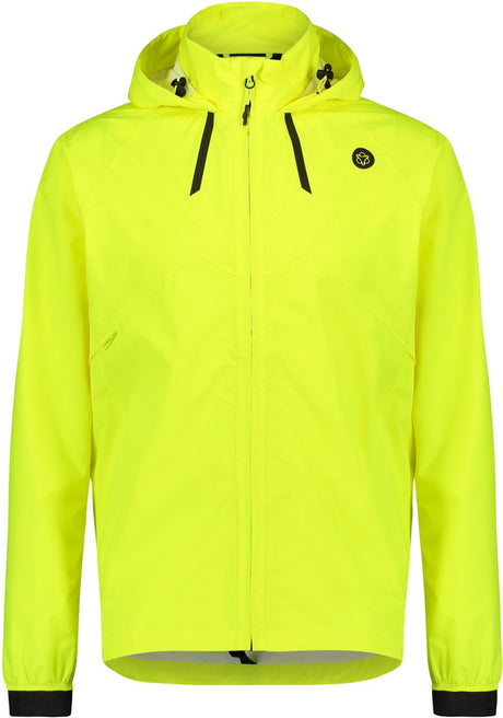 Agu commuter - regenjas - heren - hi-vis geel - waterdicht 10.000mm - ademend - lichtgewicht polyester - m