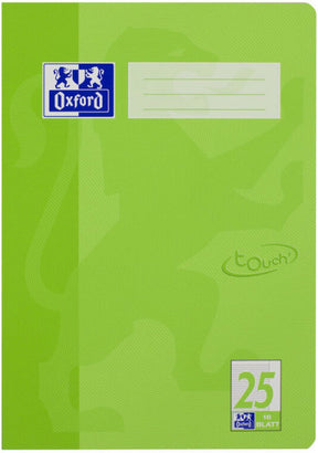 Oxford 400104440 schrijfblok schrift groen a4