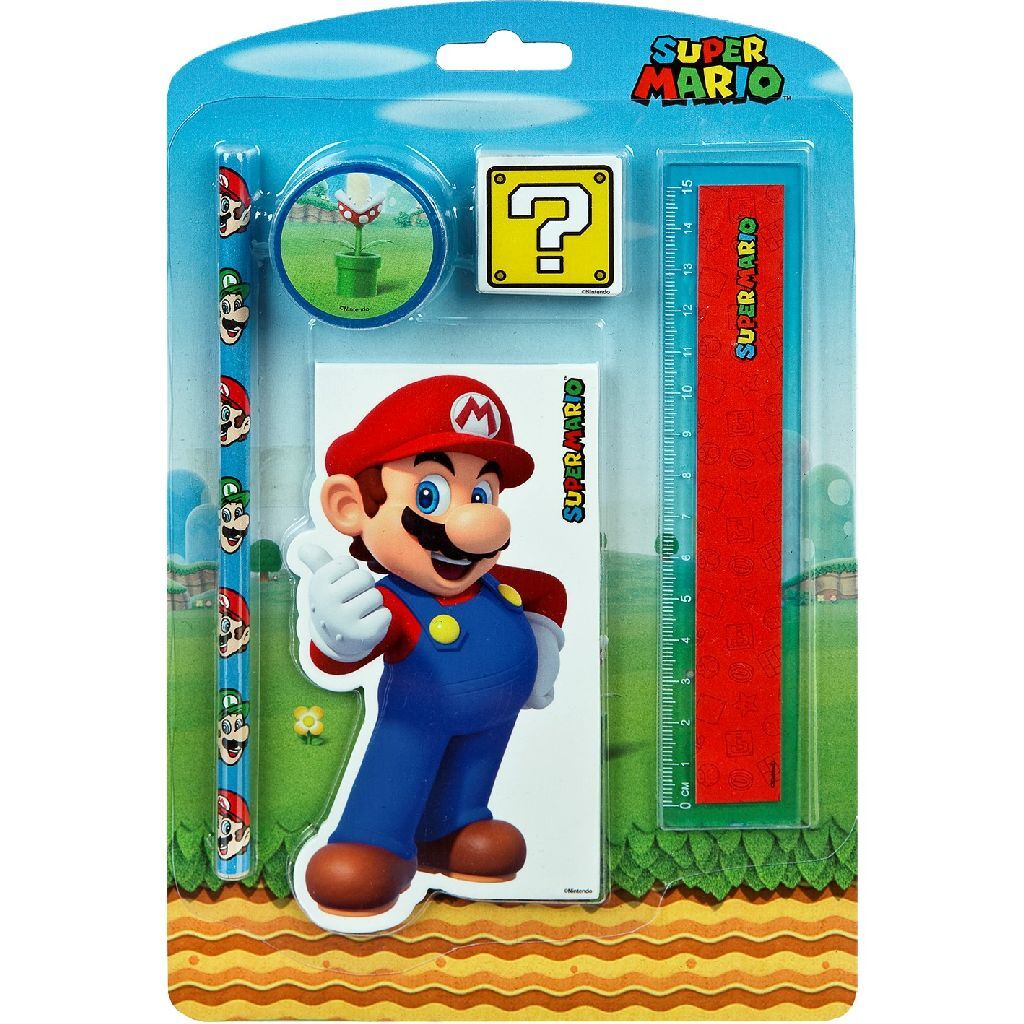 Set di cancelleria Super Mario, 5DLG.