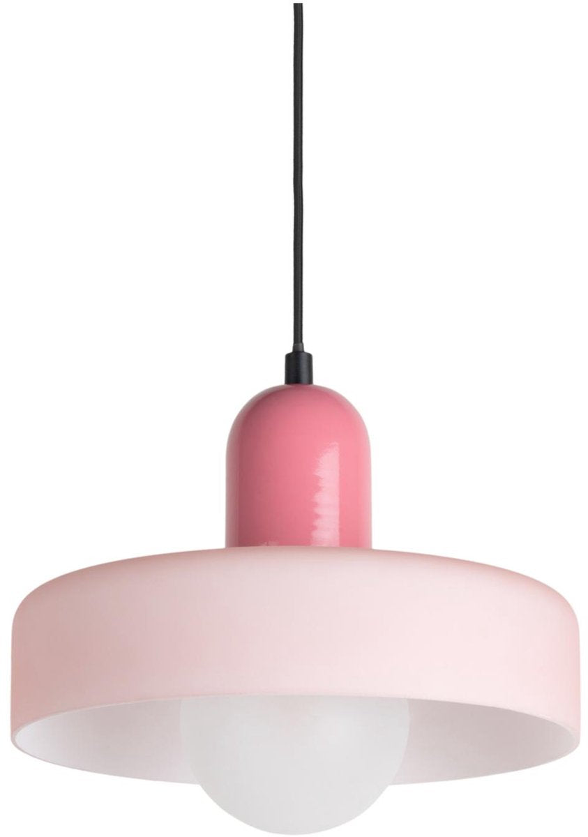Leitmotiv hanglamp opaco grato - roze - 25x25x23cm - modern - hanglampen eetkamer, slaapkamer, woonkamer
