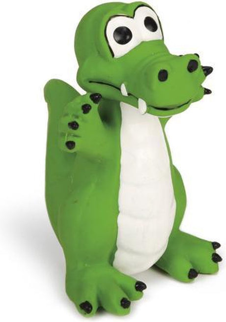 Beeztees latex krokodil - hondenspeelgoed - groen - 12x10x10 cm one size