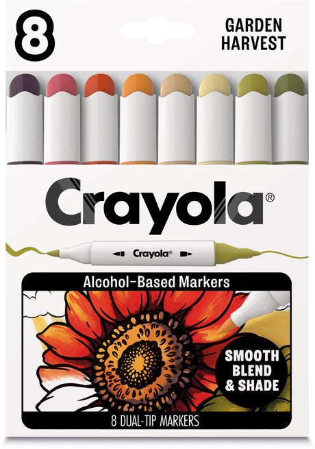 Crayola color collections - alcoholstiften garden harvest - 8 stuks