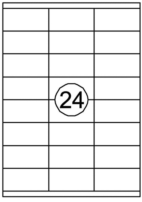 Merkloos sans marque quantore printeretiketten 70mmx35mm