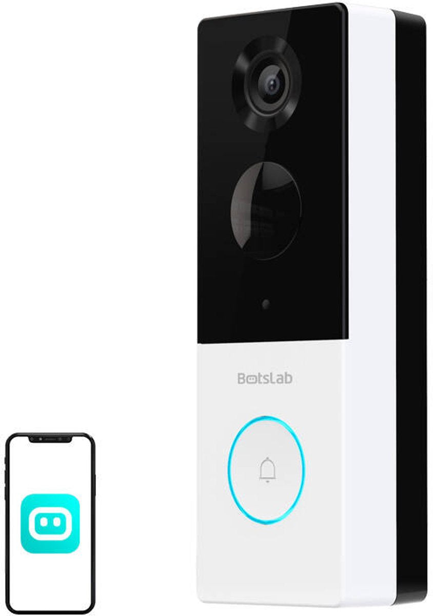 Botslab videodeurtelefoon r801 3mp voor telefoons met hoge-resolutie video