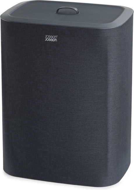 Joseph joseph tota wasmand - 2 compartimenten – was sorteren – 90 liter - zwart