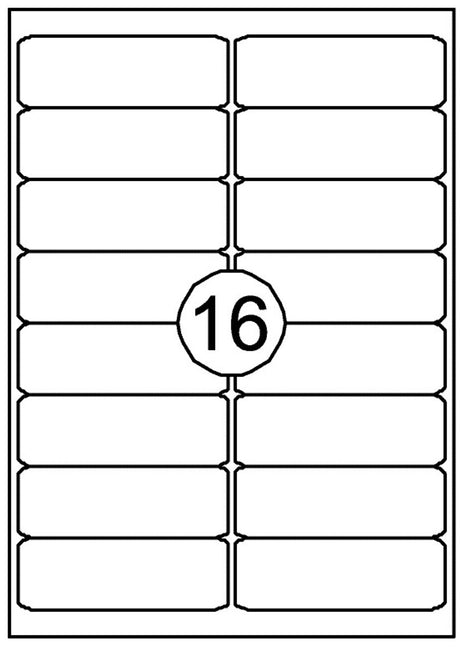 Merkloos sans marque printeretiketten 99,1mmx33,9mm
