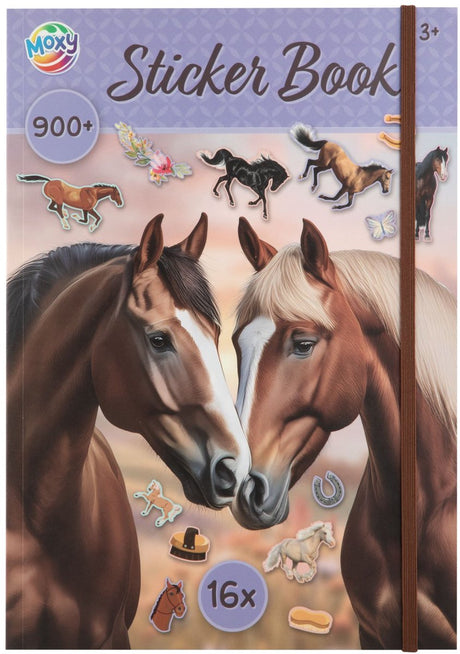 Merkloos sans marque stickerboek - a4 - horse collection - 900+ stickers