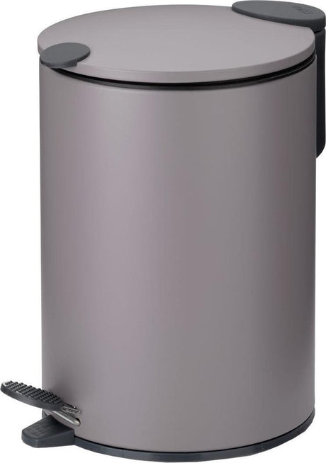 Kela pedaal afvalemmer, 3 l, licht grijs - | mats