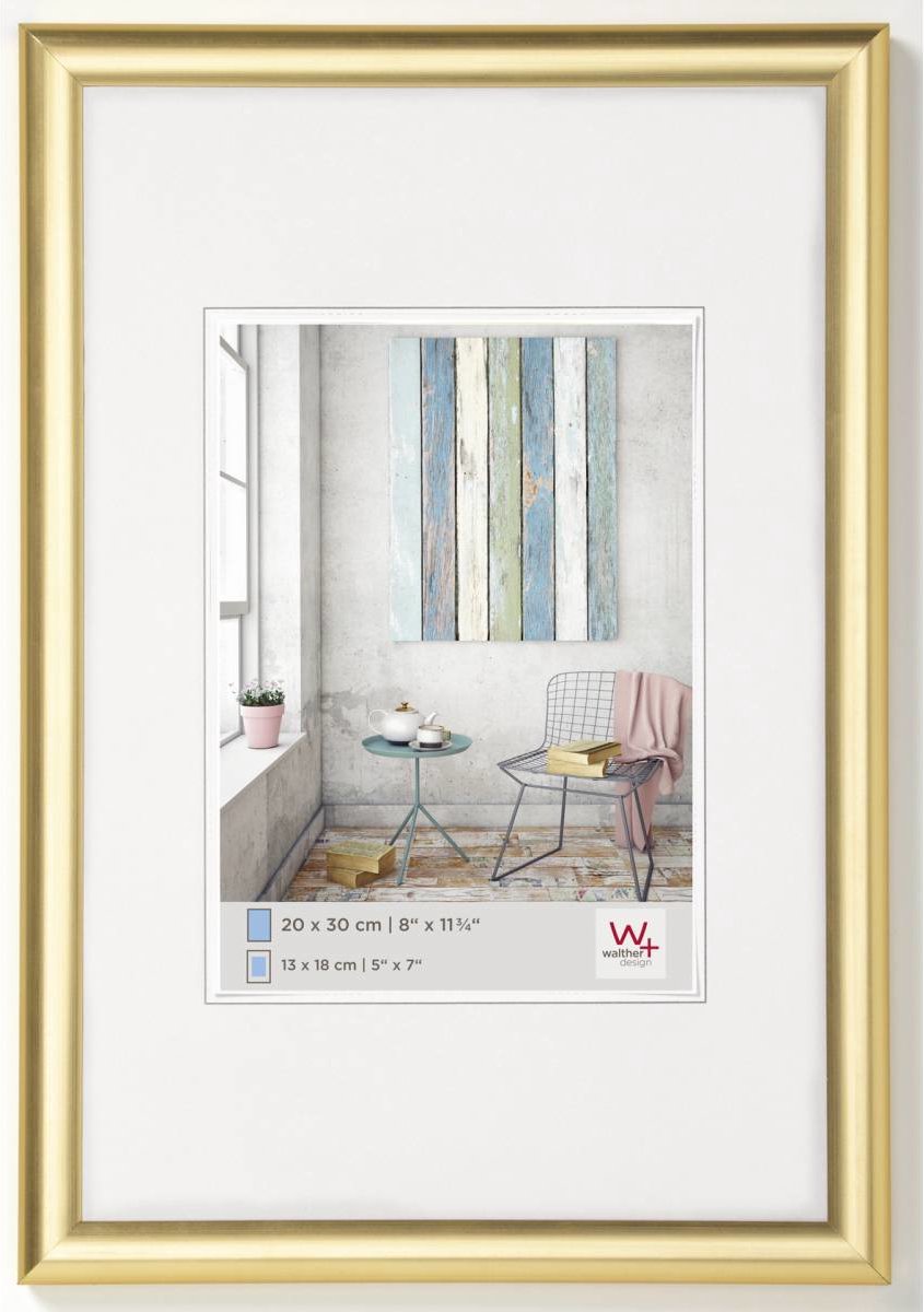 Walther trendstyle - kunststof lijst - fotoformaat 18x24 cm - goud
