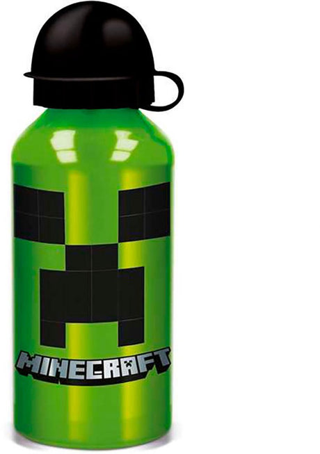 Euromic minecraft aluminium drinkbeker drinkfles - 400 ml - groen